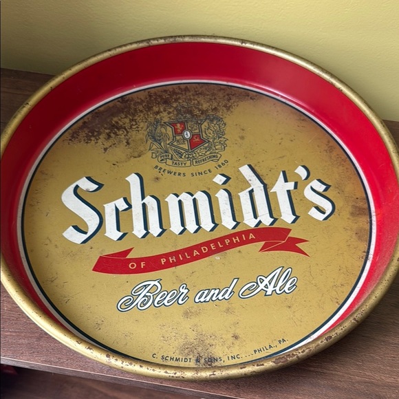 Red and Gold Bar Tray - Picture 1 of 1